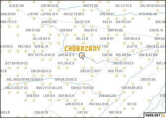 map of Chobrzany