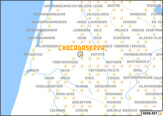 map of Choca da Serra