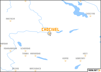 map of Chociwel