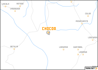 map of Chocoa