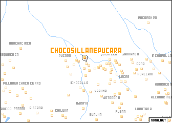 map of Chocosillane Pucara