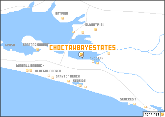 map of Choctaw Bay Estates