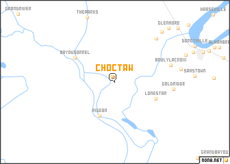 map of Choctaw