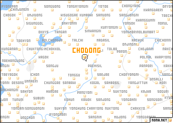 map of Chŏ-dong