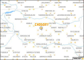 map of Chodory