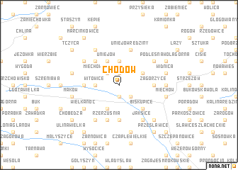 map of Chodów