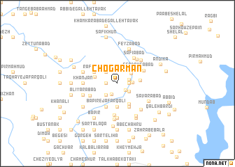 map of Chogārmān