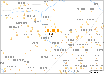 map of Chohān