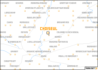 map of Choiseul