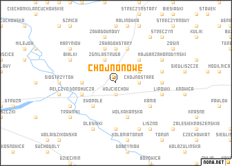 map of Chojno Nowe