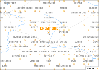 map of Chojnowo