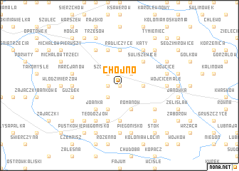 map of Chojno