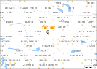 map of Chojno