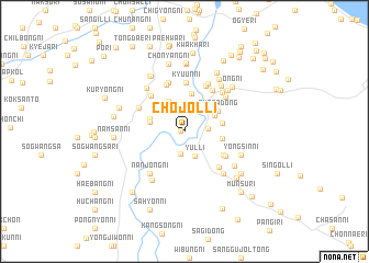 map of Chojŏl-li