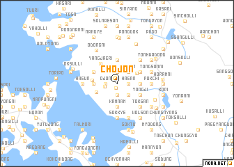 map of Chŏjŏn