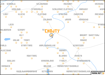 map of Chojty