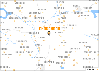 map of Chŏkchŏng