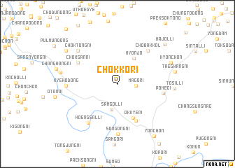 map of Chŏkkŏ-ri
