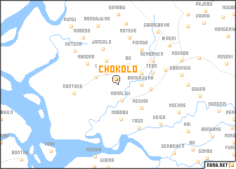 map of Chokolo