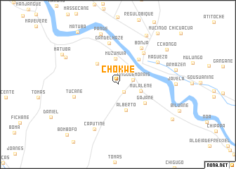 map of Chokwé