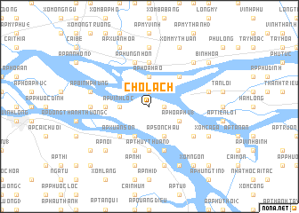 map of Chơ Lách