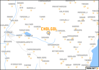 map of Chŏl-gol