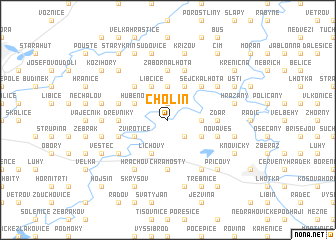 map of Cholín