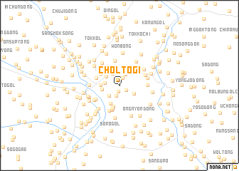 map of Chŏltŏgi