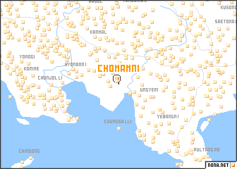 map of Chŏmam-ni