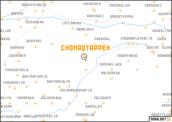 map of Chomāq Tappeh