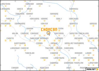 map of Chòm Cân