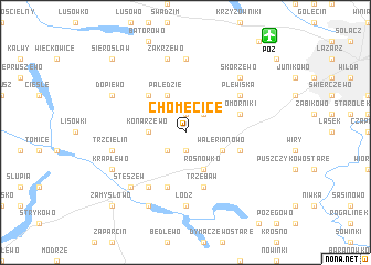 map of Chomecice
