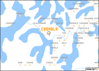 map of Chomola