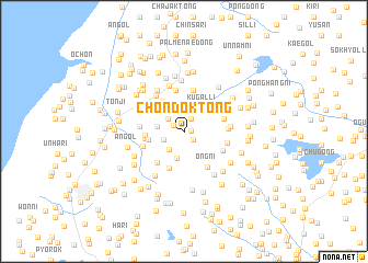 map of Chondŏk-tong