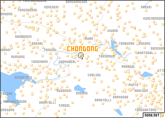 map of Chŏn-dong