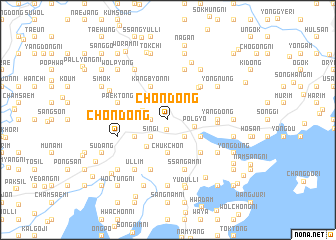 map of Chŏndong