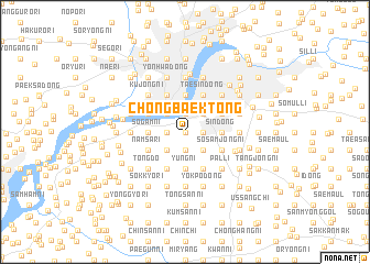 map of Chŏngbaek-tong