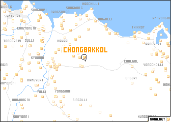 map of Chŏngbak-kol