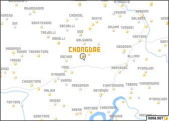 map of Chŏngdae