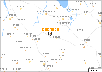 map of Chongde