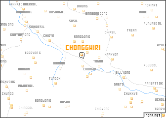 map of Chŏnggwi-ri