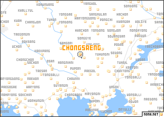 map of Chongsaeng