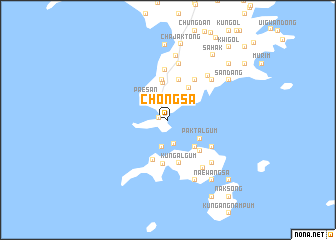 map of Chŏngsa