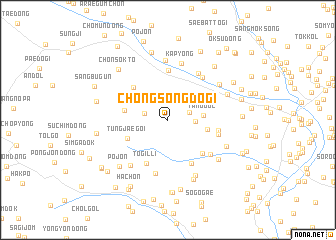 map of Chŏngsŏngdŏgi