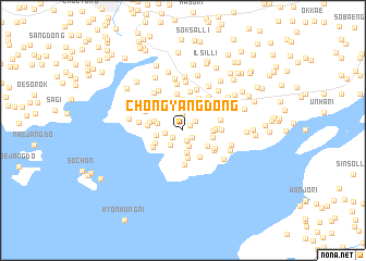 map of Chŏngyang-dong