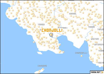 map of Chonjŏl-li