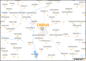 map of Chŏnju