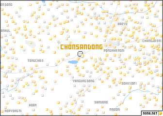 map of Chŏnsan-dong