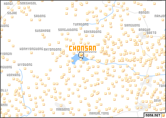 map of Chŏnsan