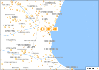 map of Chŏnsan